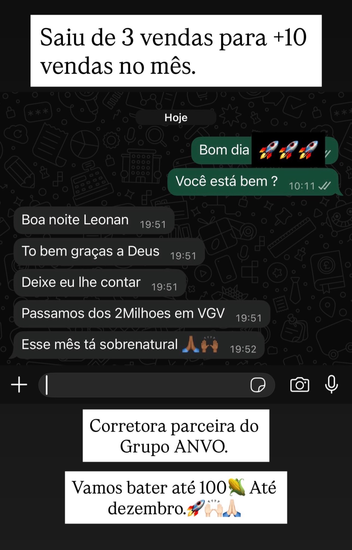 De 3 para +10 vendas no mês