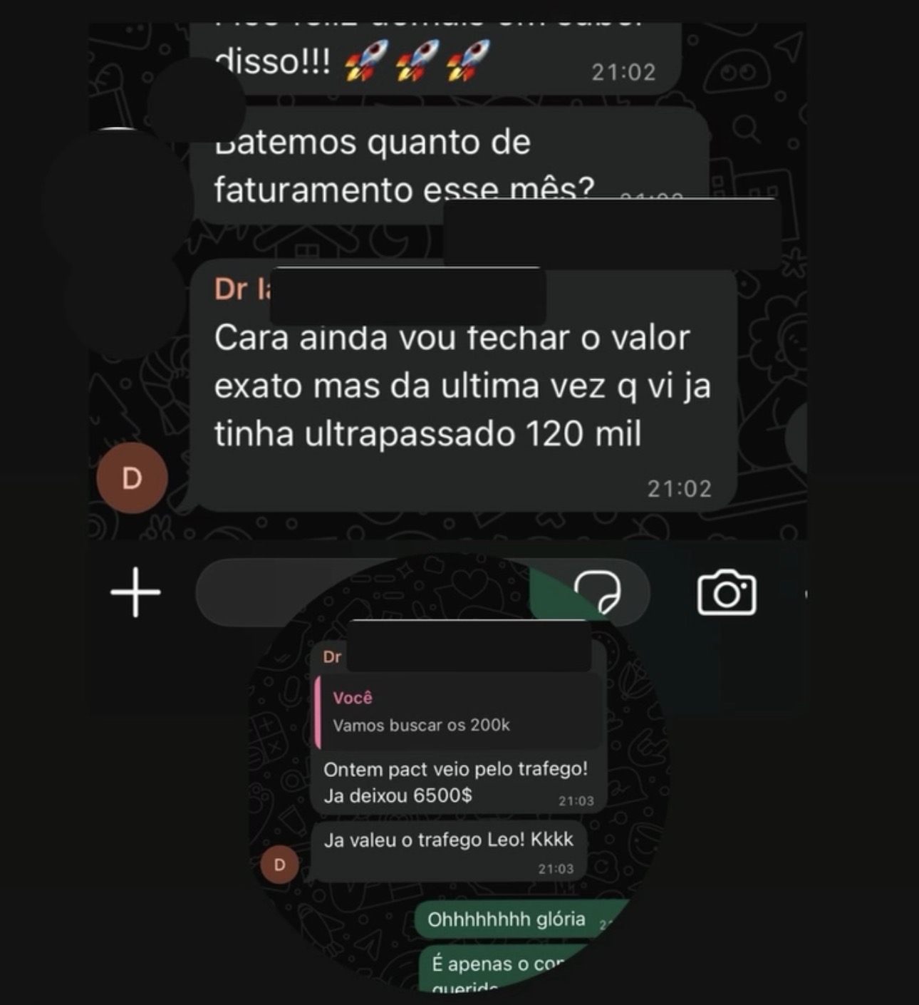 Faturamento acima de R$ 120 mil